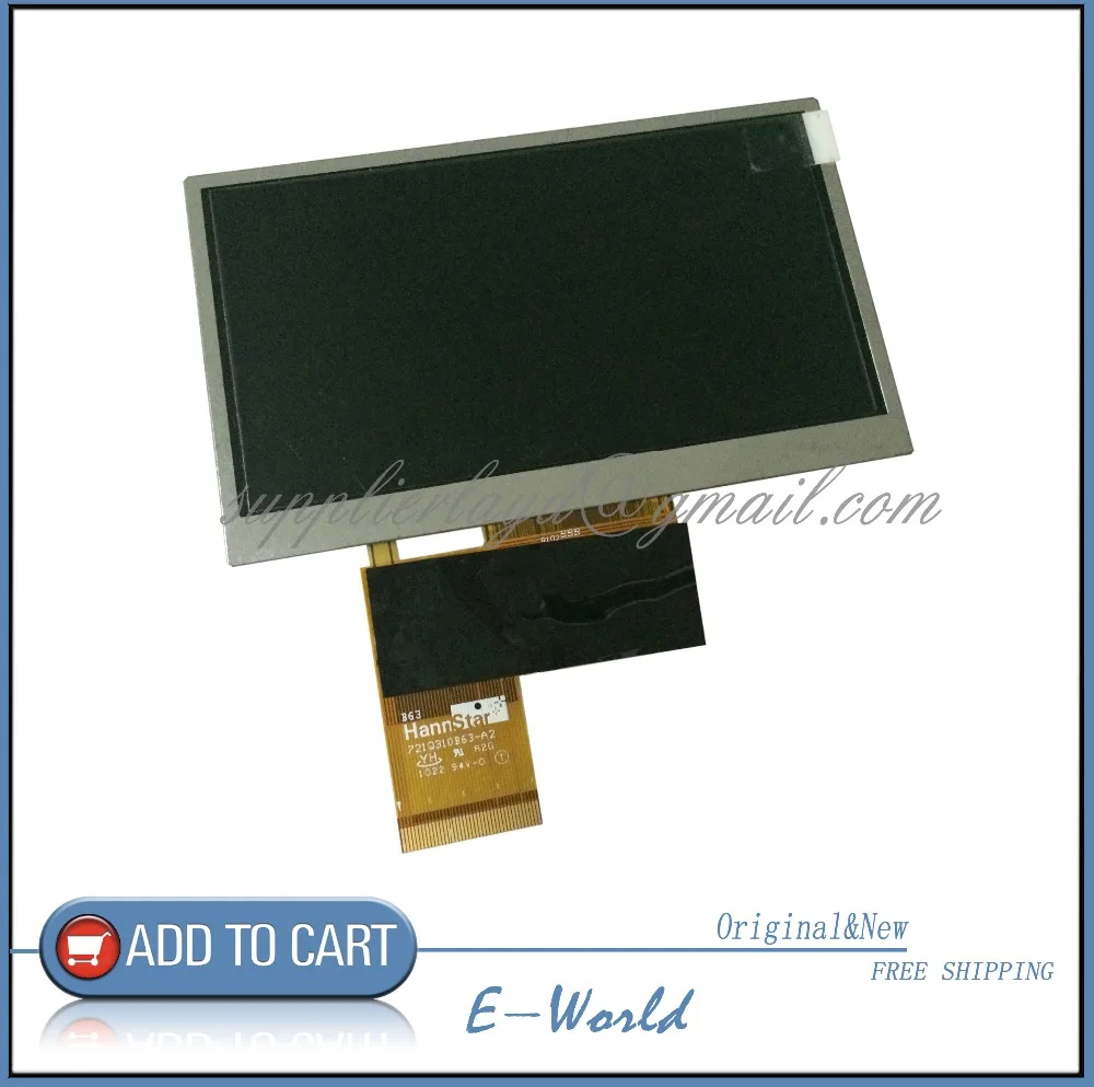 Оригинальный 4 3-дюймовый ЖК-экран панель Hannstar 721Q310B63-A2 721Q310B63 Бесплатная доставка |