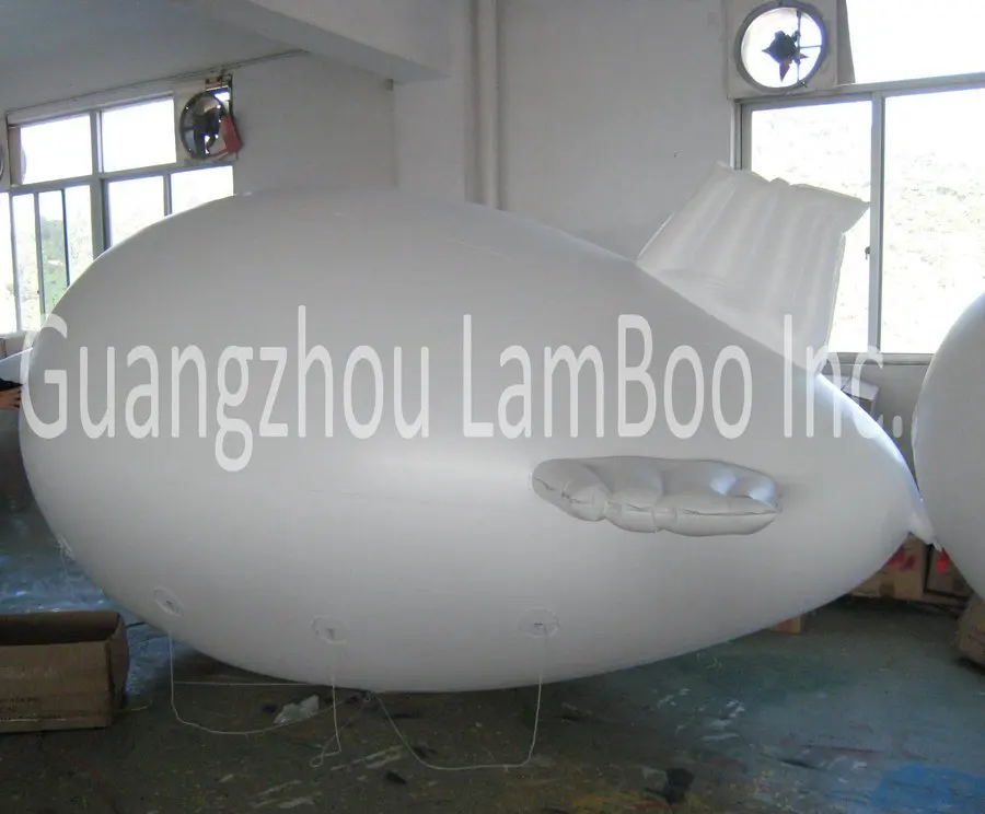 

FREE SHIPPING 4m(13ft) White Inflatable Zeppelin/ Blimp/Airship for Advertisement Different color for your selection/No Logos.