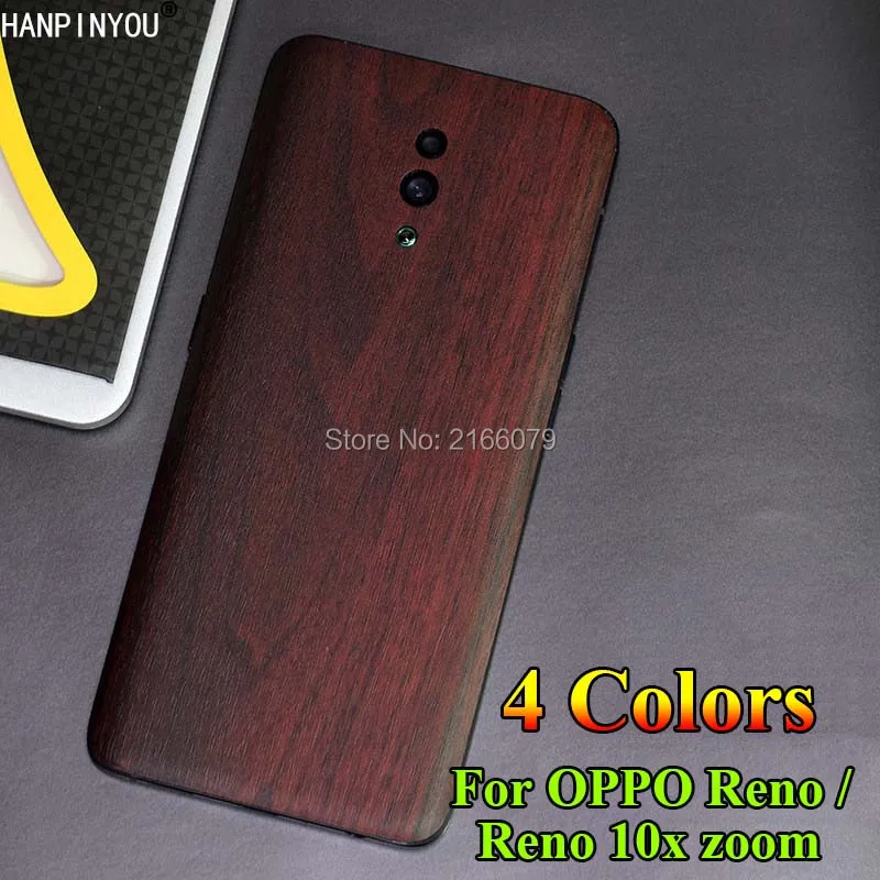 

For OPPO Reno 6.4" / 10x zoom 6.6" Full Back Cover 3D Imitation Wood Grain Protection Skin Decal Sticker Film (Not a Case)