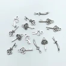 30pcs charm Tibetan silver key knife pendant jewelry findings DIY handmade necklace bracelet 30pcs charm Tibetan silver key knife pendant jewelry findings DIY handmade necklace bracelet