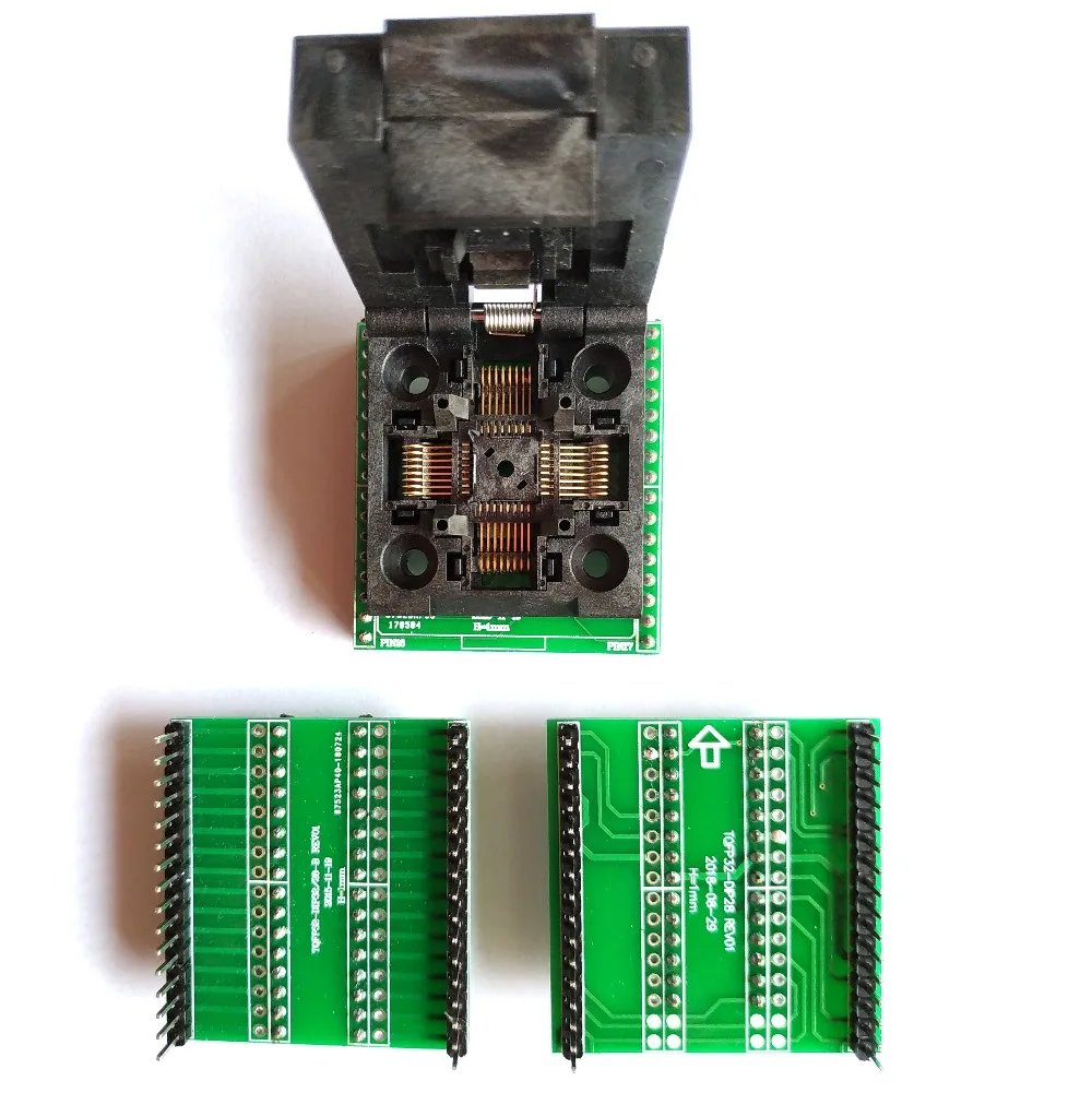 TQFP32 QFP32 LQFP32 к DIP28 dip32 адаптер гнездо поддержка ATMEGA8 ATMEGA8A ATMEGA328 AVR MCU чип программатор