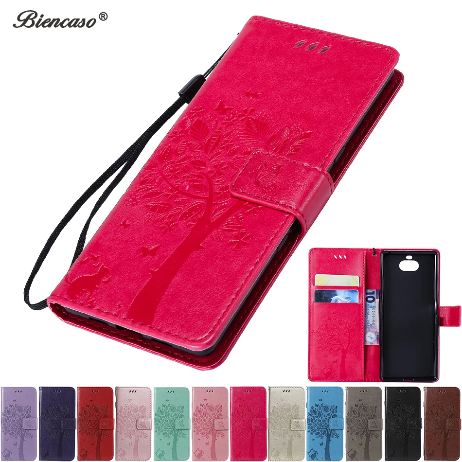 

Magnetic Wallet Phone Case For Sony Xperia 1 10 Z3 Compact Z5 Premium M2 M4 M5 X Performance L1 L2 E4 E5 E6 Flip Card Slot Cover