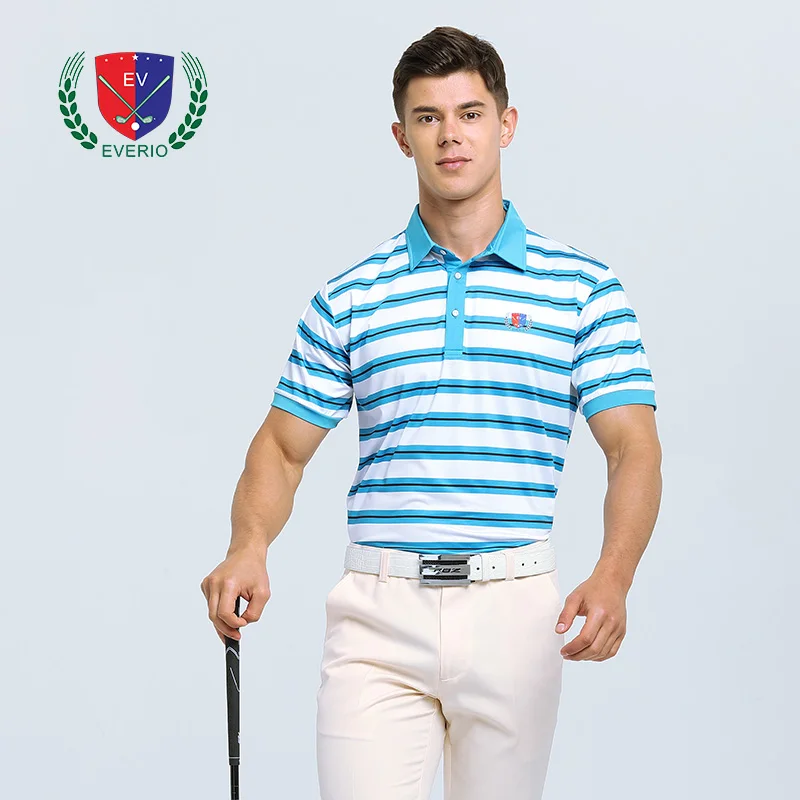 striped golf shirt