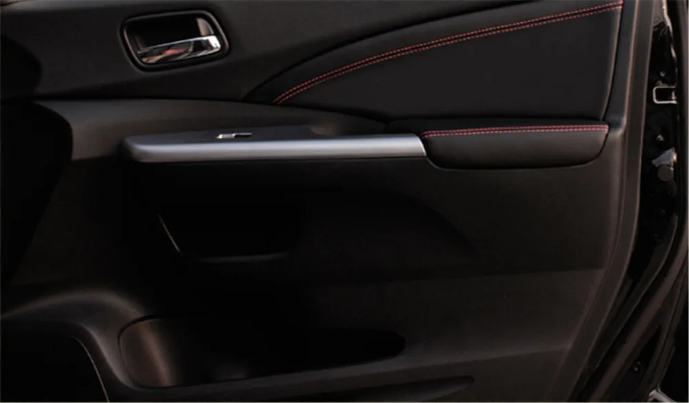 Мягкий кожаный подлокотник для автомобильной двери, панель для Honda CRV 2012 2013, внутренний подлокотник для двери CRV