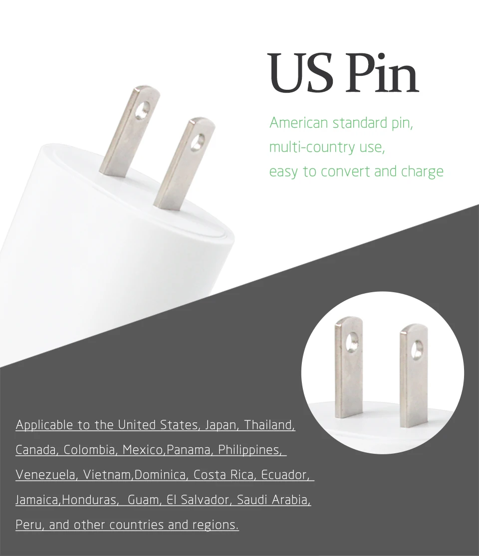 1PC US Mobile Phone Charger Adapter Dual USB Charger For Smart mobile phone Charging 5V2.1A ACDC Adaptor Travel in Japan (5)