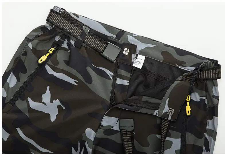 Invierno al aire libre impermeable senderismo elásticas hombres y mujeres camuflaje cáscaras suave escalada trekking camping fleece Pantalones Invierno al aire libre impermeable senderismo elásticas hombres y mujeres camuflaje cáscaras suave escalada trekking camping fleece Pantalones