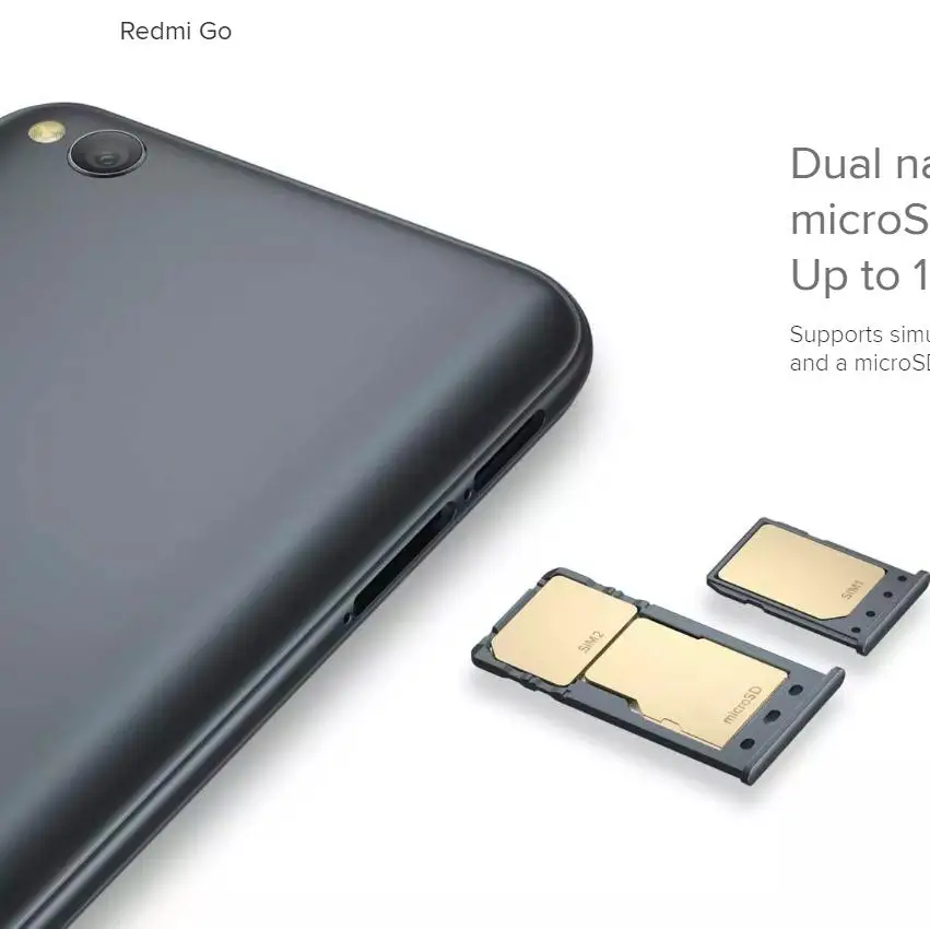 الأصلي العالمية النسخة Xiaomi Redmi الذهاب 1 GB RAM 8 GB ROM أنف العجل 425 رباعية النواة 5.0 \
