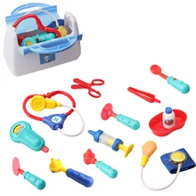 13 шт. детский набор для доктора, игрушка для ролевых игр, больничная медицинская медицина, аксессуары, светильник и звуковая игра, набор медицинских игрушек