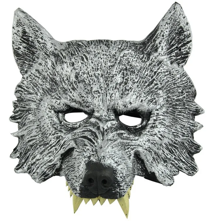 

Halloween Creative Cosplay Wolf Mask For Holiday Party Novelty Rubber Creepy Mask Adult Children Animal Mask