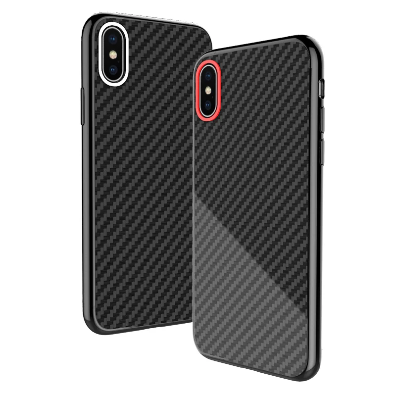 Ультратонкий чехол из углеродного волокна для iPhone 6 7 8 X|Бамперы| |