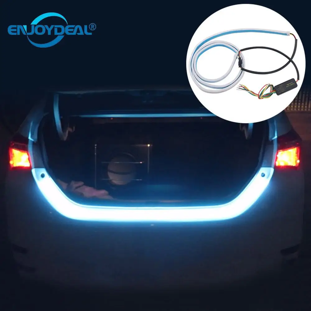 Enjoydeal 12 В водонепроницаемый светодиодный фонарь для автомобиля, задний багажник, задняя дверь, Полоска, светильник для тормоза автомобиля, сигнальный светильник, светодиодный фонарь