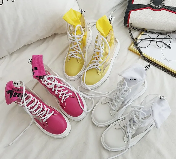 Women fashion skateboarding shoes ladies flat Shoes female Lace up