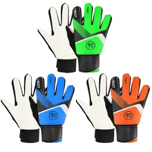 Детские Вратарские футбольные Вратарские Перчатки Латексные вратарские перчатки для 5 пальцев защищающие руки