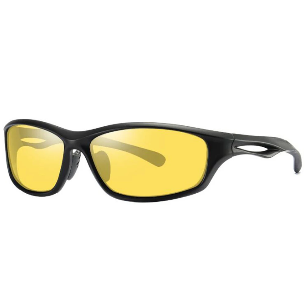 Новинка, HD поляризованные солнцезащитные очки, фирменный дизайн, для мужчин, для езды на велосипеде, для вождения для путешествий, квадратные солнцезащитные очки, мужские модные очки - Цвет: 5 SandBlack Yellow