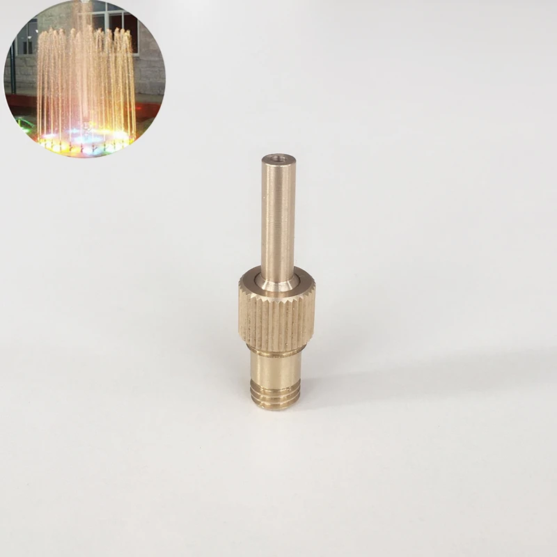 5PCS/LOT M6 M8 M10 M12 Brass Micro Pure Jet Straight Water Fountain Nozzles Garden Irrigationin