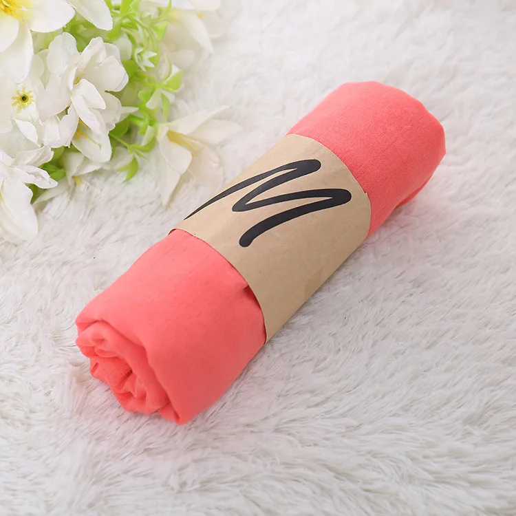 Watermelon Red TagerWilen льняные шарфы, одноцветная накидка, шаль, ультра роскошный бренд, мусульманский хиджаб, шарф, карамельный цвет, женские шарфы, 60x180 см - Цвет: Watermelon Red