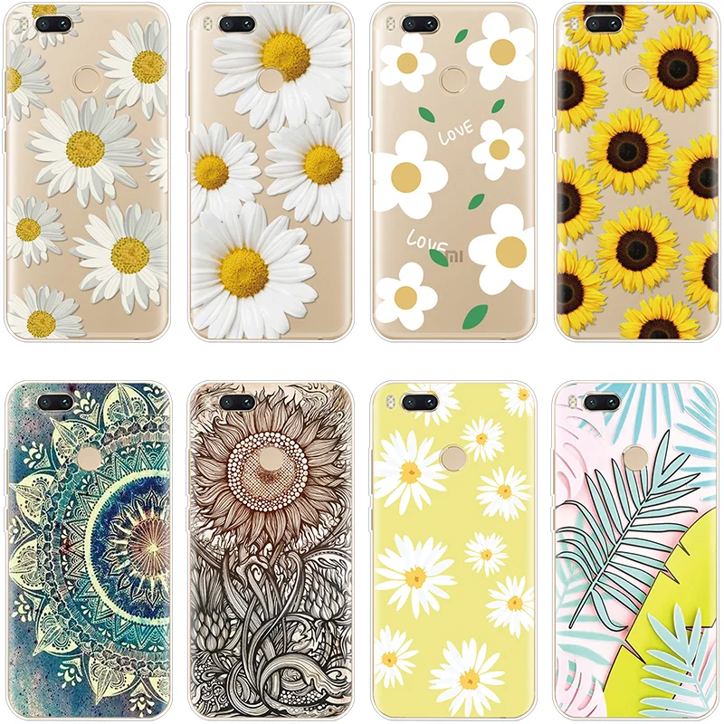 

Sunflower Soft TPU Cover For Xiaomi Redmi 7 Pro GO Note 5 6 4 3 S2 6A 5 Plus Global 4X 5A 6 Pro 4A 4X 4 3 For Redmi Note 7 Case
