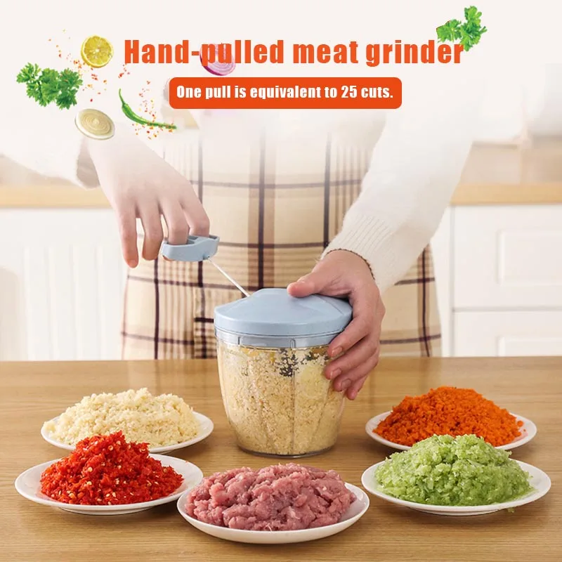 Hot Manual Meat Grinder Hand-power Vegetable Food Chopper Fruit Nuts Grinder FQ-ing