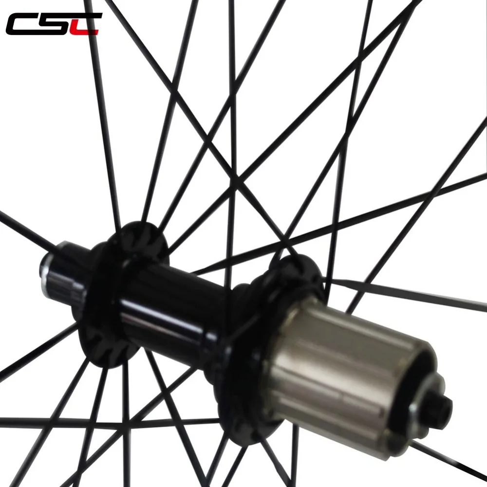 Top CSC 700C wide 25mm U shape deep 60mm Clincher Tubeless compatible Carbon Road Bicycle bike Wheels sapim or pillar 1420 spokes 4