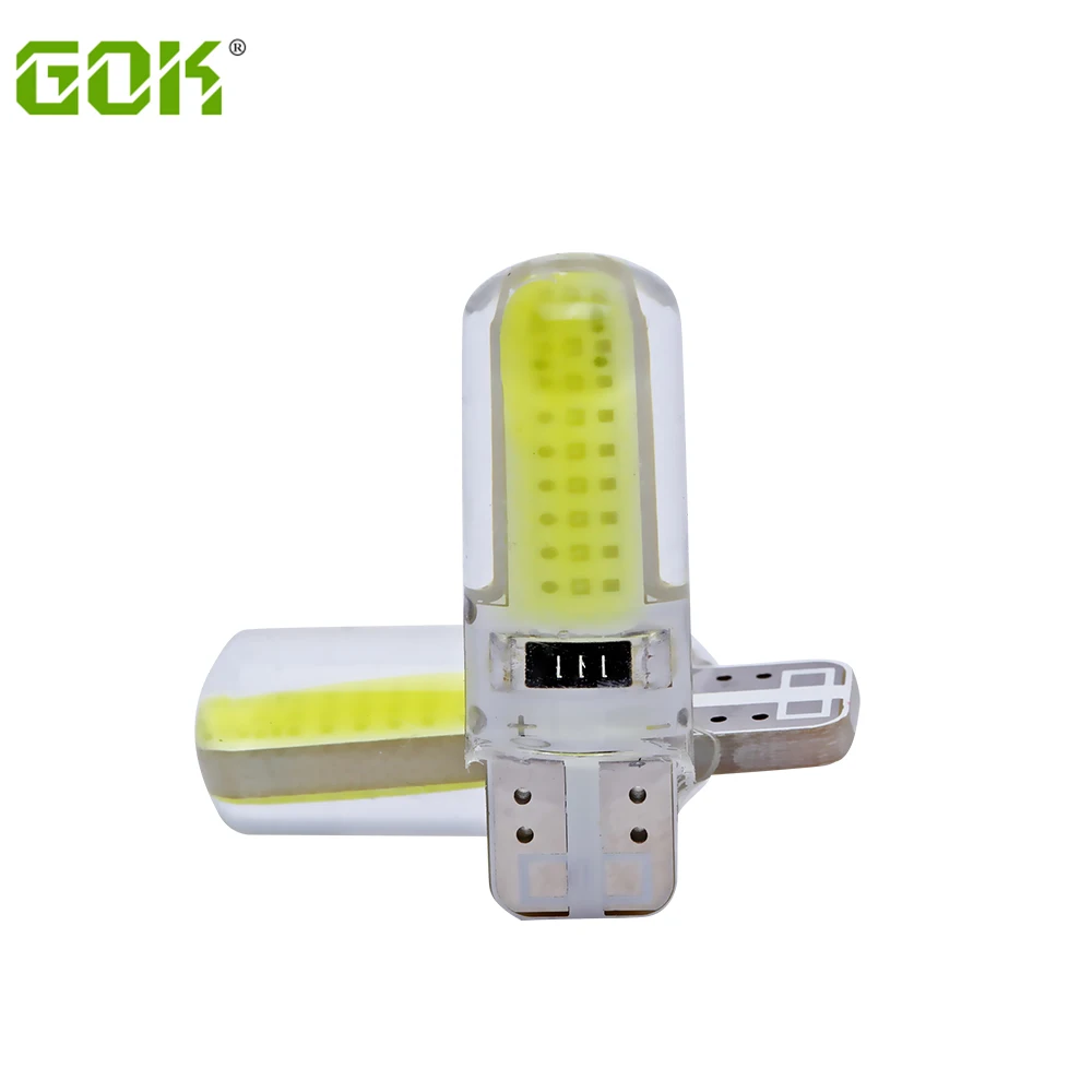 10 шт. Оптовая Продажа T10 COB led 18 чипов 194 W5W t10 силиконовый чехол автомобильный