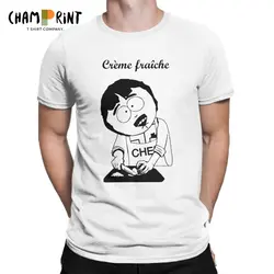 Для мужчин Creme Fraiche South Park футболка 100% хлопковые топы новинка короткий рукав экипажа средства ухода за кожей шеи Футболка с уникальным