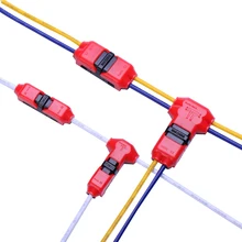 10 шт. быстроразъемный соединитель проводов для AWG22-18 1-2pin Светодиодная лента провода кабель электрические обжимные клеммные блоки проводник