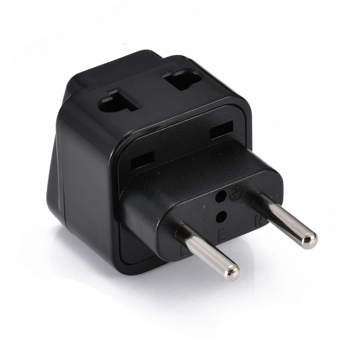 New Arrival 1 to 2 UK/US/EU/AU Outlet to EU/Brazil/Israel Splitter Plug Adapter Charger 110V-250V 10A