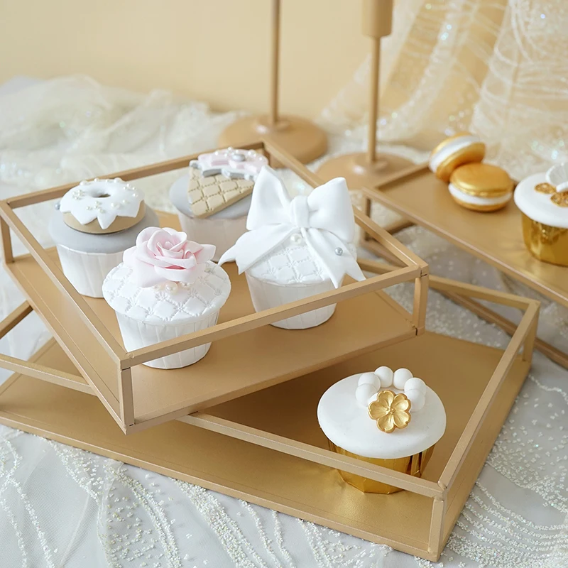 Золотой поднос SWEETGO для шампанского 1 шт. инструменты торта домашние украшения