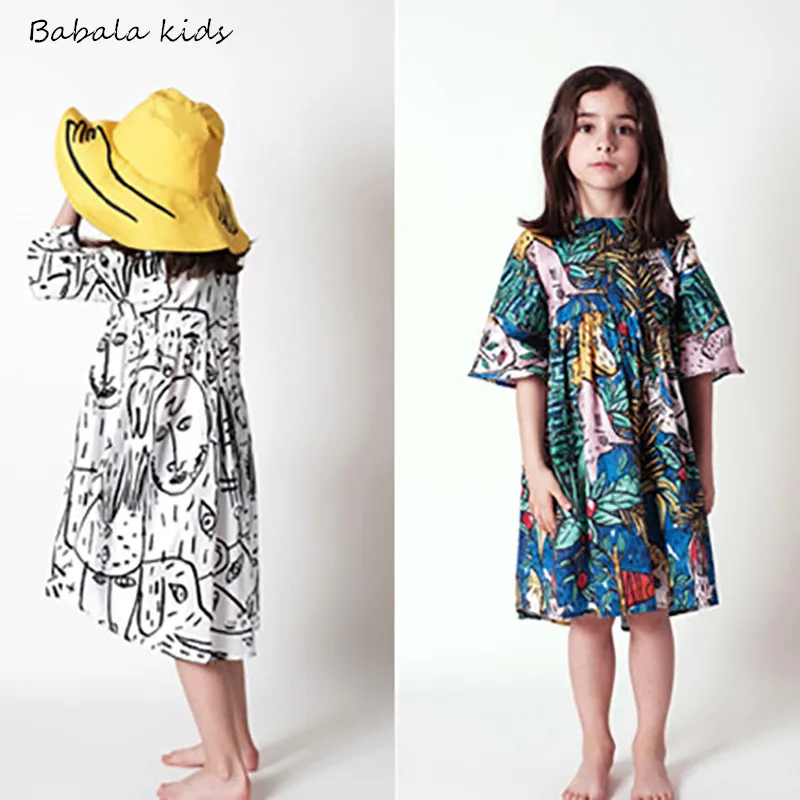 Платье для мамы и дочки BOBO CHOSES VETEMENT ENFANT брендовая одежда Одежда девочек