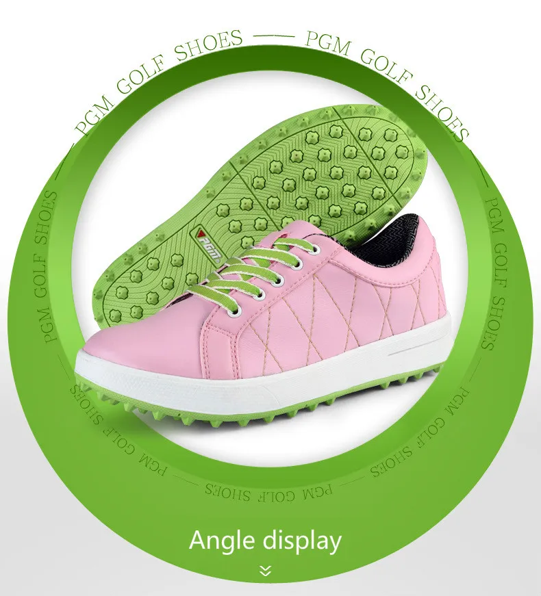 PGM гольф женская обувь Гольф водонепроницаемые кроссовки алмазные плетеные туфли для женщин Летняя дышащая Спортивная обувь