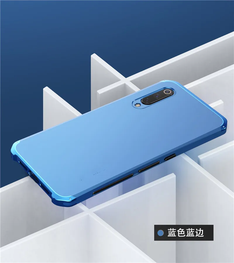 Full Blue Soinmy противоударный Броня металлический чехол для xiaomi 9 сверхмощный защитный чехол для xiaomi 9 полная защита чехол для xiaomi 9 funda - Цвет: Full Blue