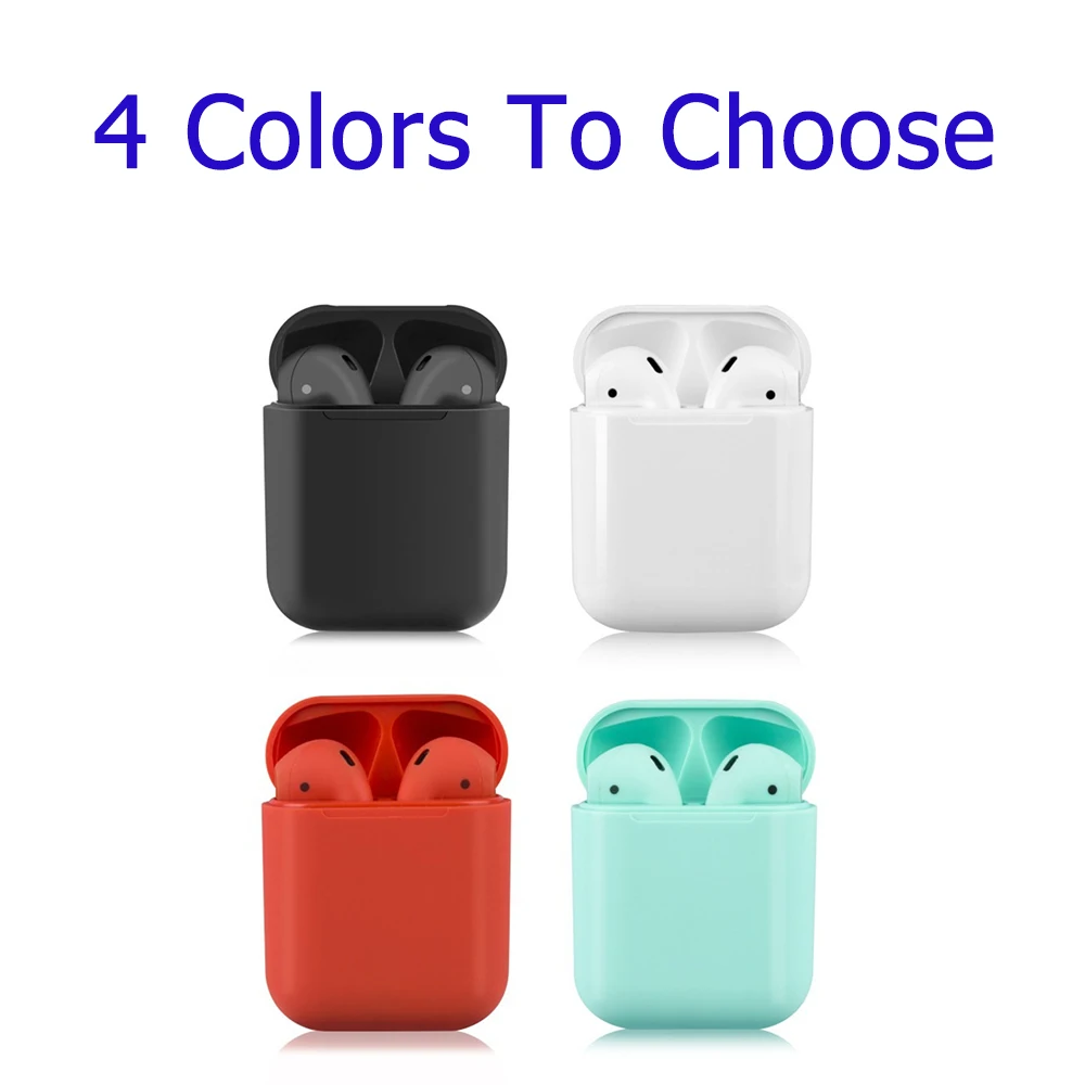 I12 tws Мини Bluetooth Беспроводные наушники с сенсорным управлением зарядным чехлом pk