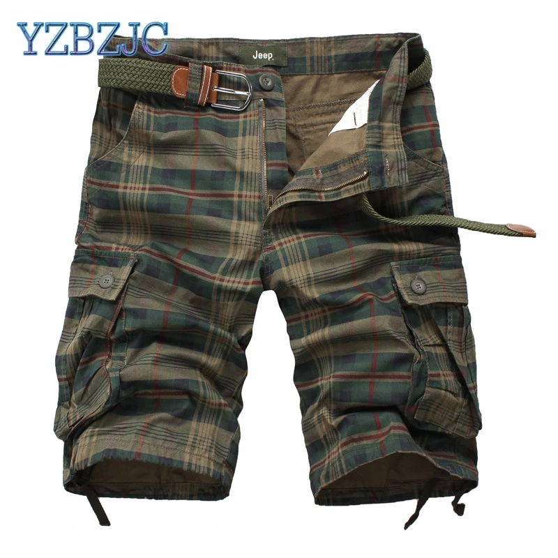 Для мужчин шорты 2018 мода плед Пляжные s Повседневное Camo камуфляжные в стиле
