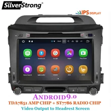 SilverStrong Android9.0 ips 2 din Автомобильный мультимедийный dvd-плеер для KIA sportage3 gps экран Навигация стерео руль