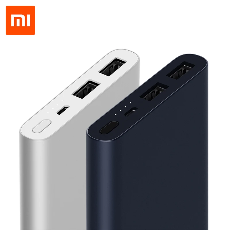 10000 мАч Xiaomi Power Bank Обновления Версии 2i USB Быстрая Зарядка Поддержка 5 В/9 В/12 В Макс 18