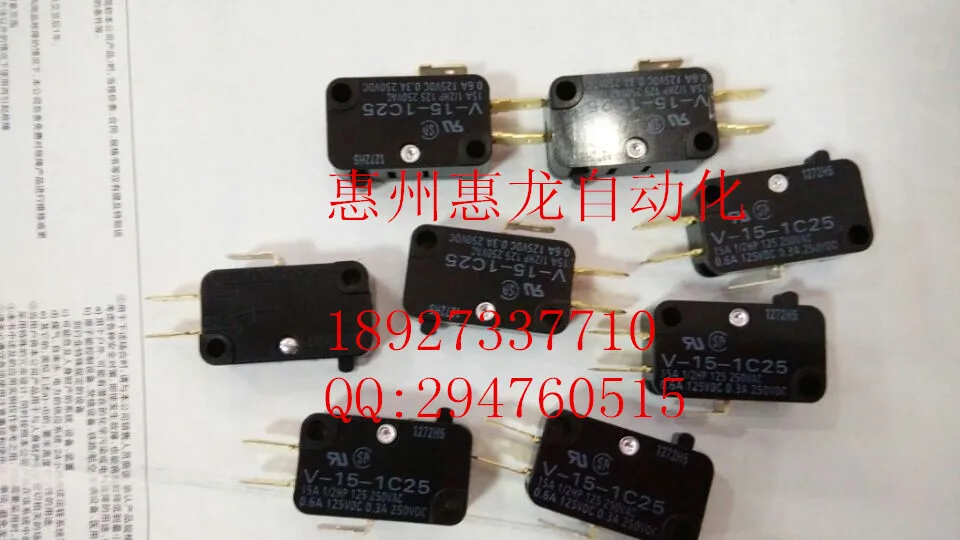 

[ZOB] 100% new imported OMRON Omron micro switch V-15-1C25 --30PCS/LOT