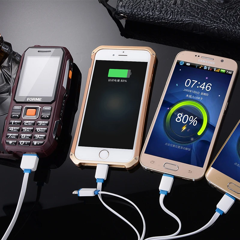Power Bank Mobile Phone Dustproof Shockproof live proof Cell Phones FM radio long standby shockproof rugged cell mobile phone
