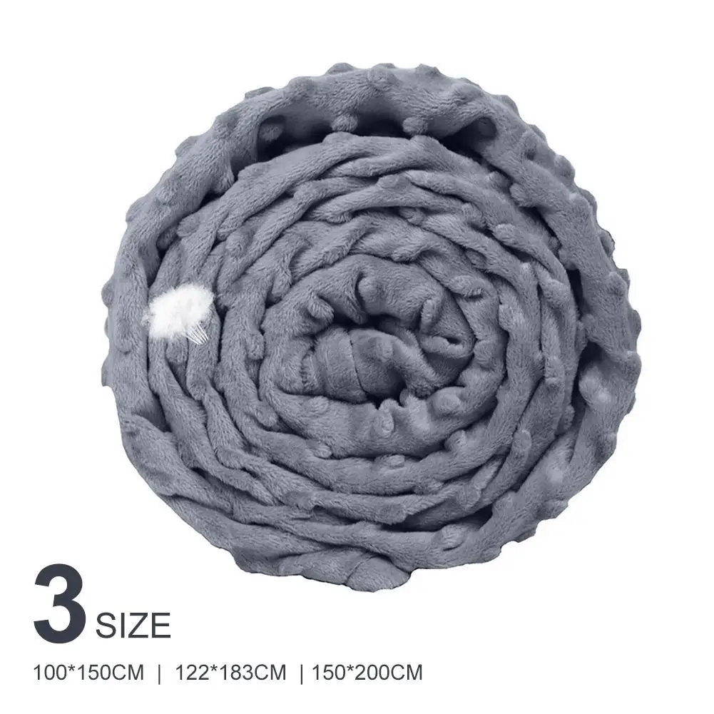 

Bubble Design Polyester Gravity Blankets Cool Breathable Quilt Cover for Adult Reduced Pressure Relaxed Sleep Weighted Blanket