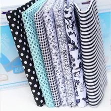 SMTA 25*25 см/50*50 см трикотажная ткань хлопок ткань tissu au метр лоскутное вышивка лоскутное черный D30