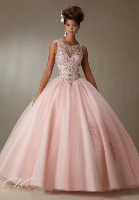 Champagne Blush Quinceanera Dresses 