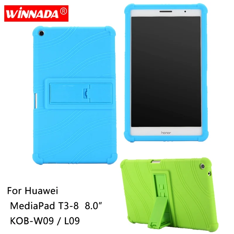 

Silicone case for Huawei MediaPad T3 8 8.0" cover soft rubber tablet case coque para for Huawei MediaPad T3 8.0 KOB-W09/AL09