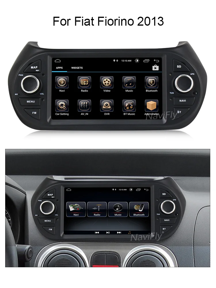 Best Free shipping! Android 8.1 Car radio dvd Multimedia player For FIAT Fiorino Qubo Citroen Nemo Peugeot Bipper GPS Navi WIFI RDS 7