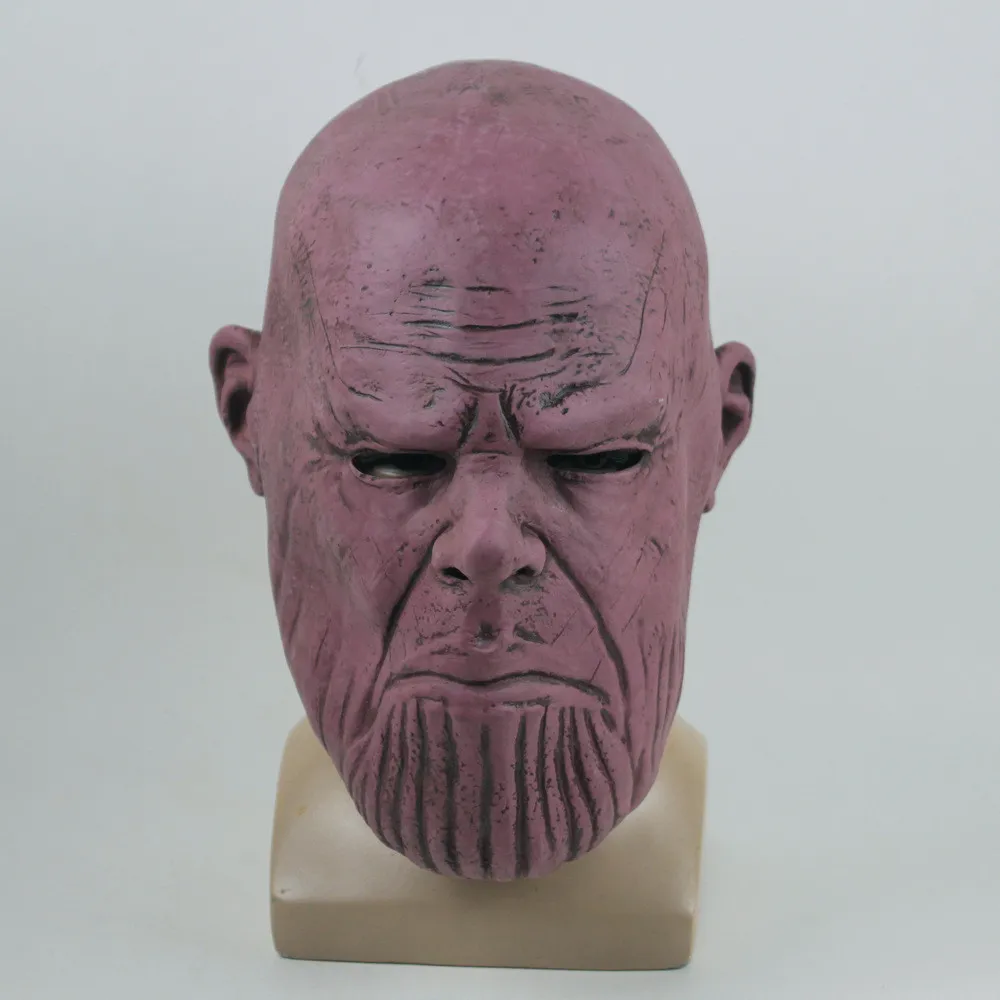 

Movie Avengers 3 Infinity War Thanos Masks Latex Cosplay Face Full Head Helmets Halloween Carnival Party Props