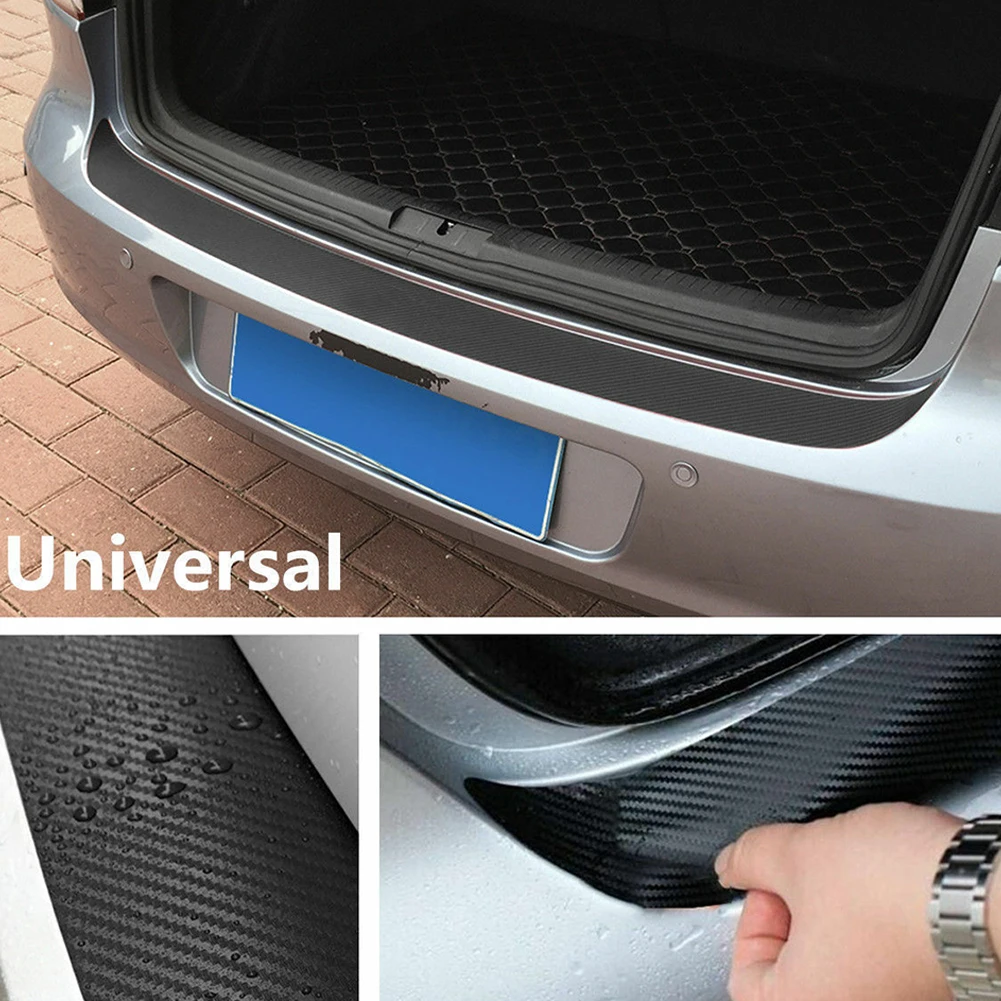 4Pcs Car SUV Rear Bumper Sill//Protector Plate Rubber Cover Guard Pad Trim Strip