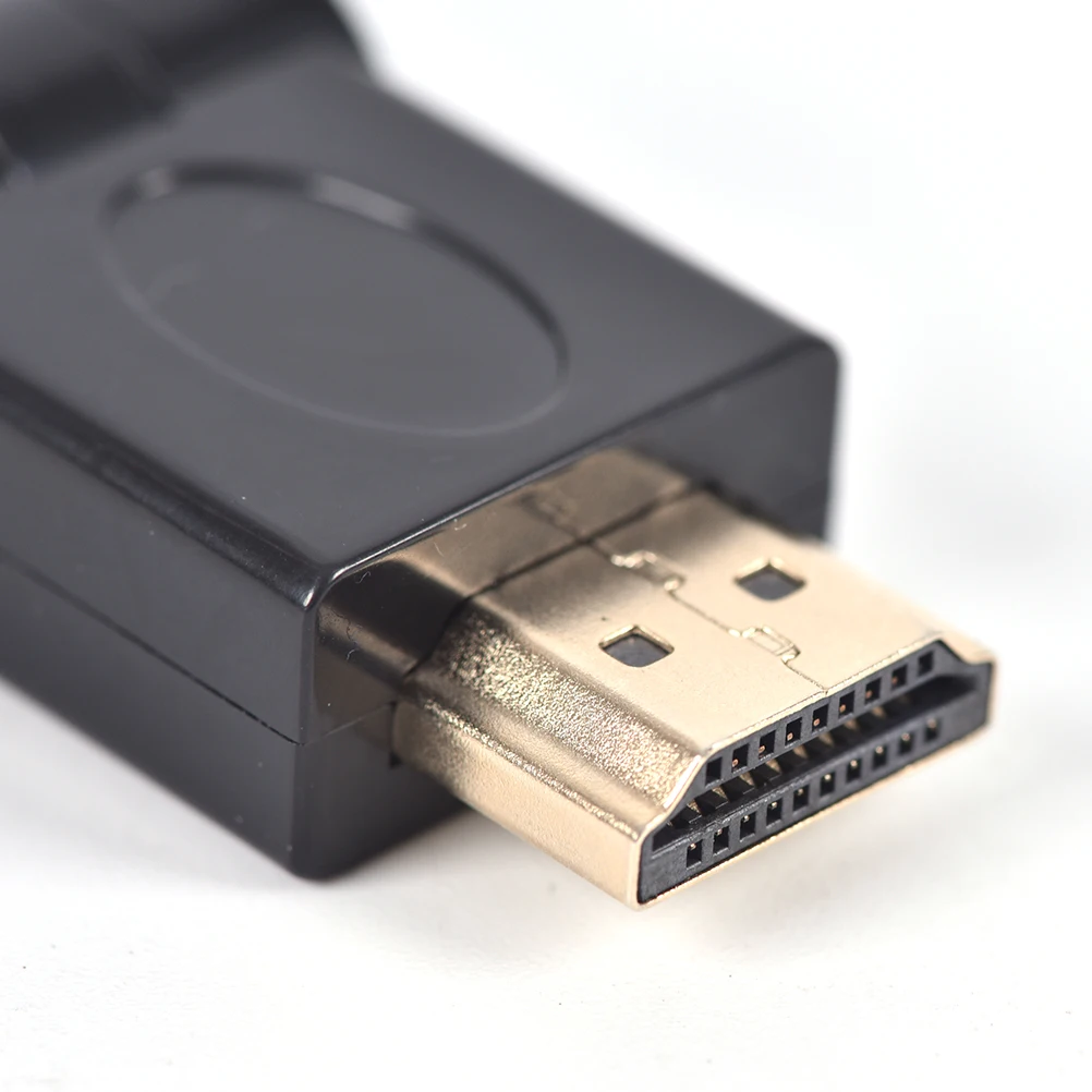 Портативный Micro HDMI Мужской к HDMI Женский 180/360 градусов вращающийся 90 правый угол адаптер конвертер кабель для планшета