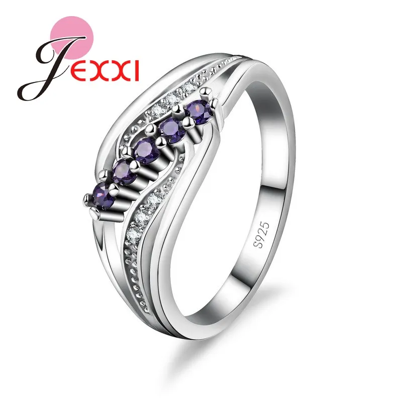 jexxi new jewelry creative design stainless 925 silver wedding rings anniversary gifts for women big crystal - Creative Wedding Rings jexxi new jewelry creative design stainless 925 silver wedding rings anniversary gifts for women big crystal - Creative Wedding Rings