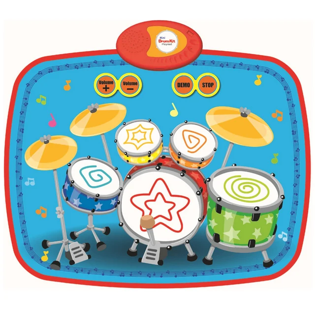 Kids Playing Rug Drum Musical Mat 8 Tone Drum Instrument Carpet Rug