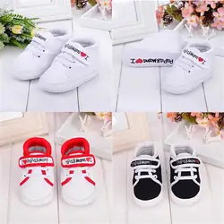 Младенческой малыш мальчик девочка мягкая подошва холст кроссовки для детей обувь малыша новорожденных обувь для малышей для мальчиков и