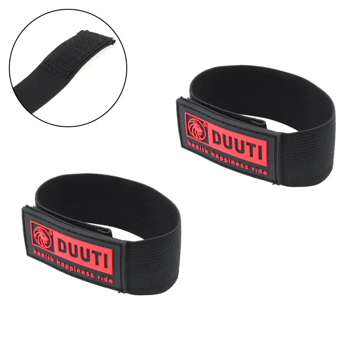 

DUUTI 4 Colors 2PCS Bicycle Elastic Ankle Leg Bind Wrist Safety Band Pants Clip Strap Suitable for Jogging Cycling