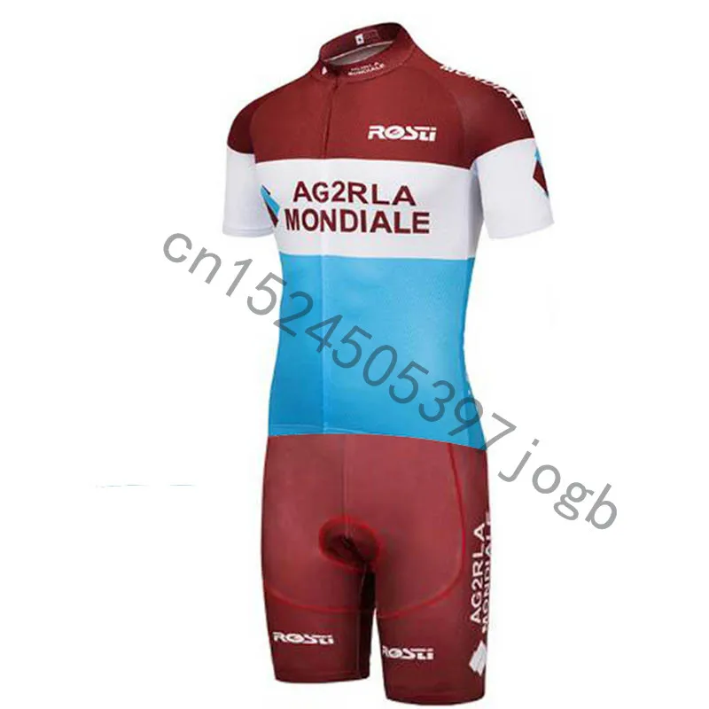 

Team AG2R Triathlon Suit Men's summer Cycling Jersey Skinsuit Jumpsuit Maillot Cycling Clothing Ropa Ciclismo Bike Sports Set